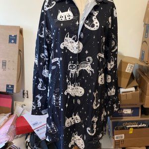 Dire Delights Halloween button up shirt